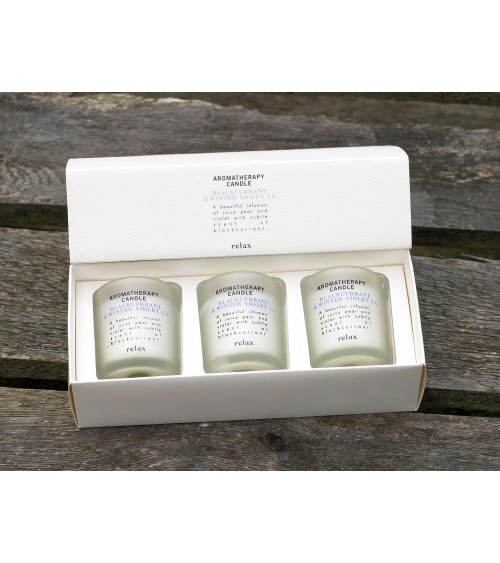 Bougies aromathérapie coffret de 3