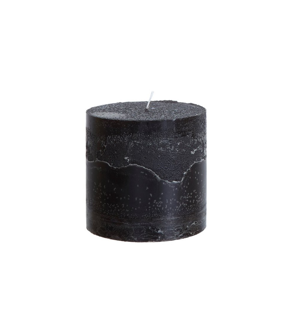 Bougie pilier 10 x 10 cm noire