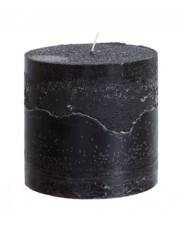 Bougie pilier 10 x 10 cm noire