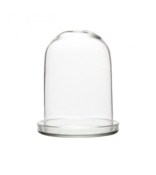 Grande cloche en verre avec son socle