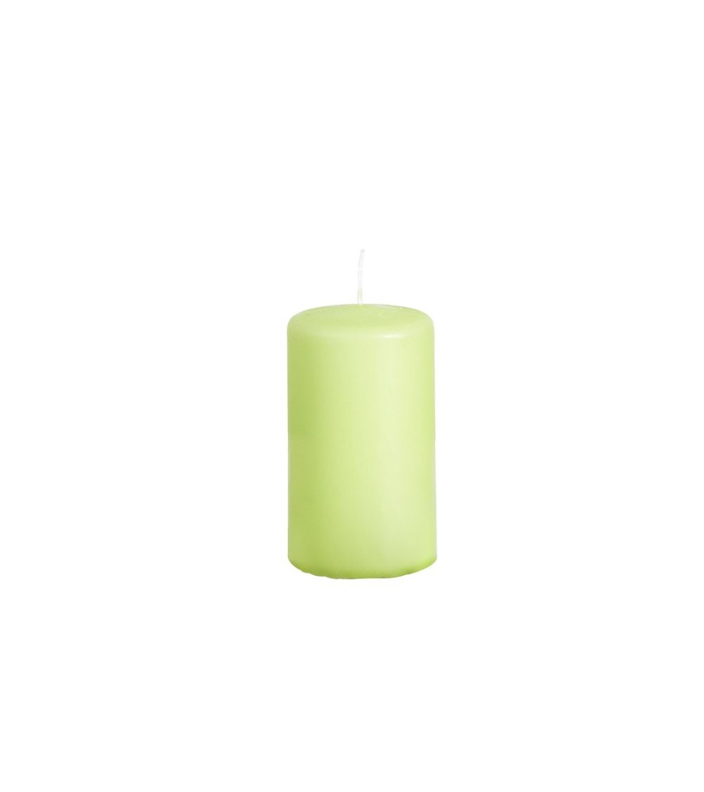 Bougie cylindrique vert pistache 58 x 100 mm