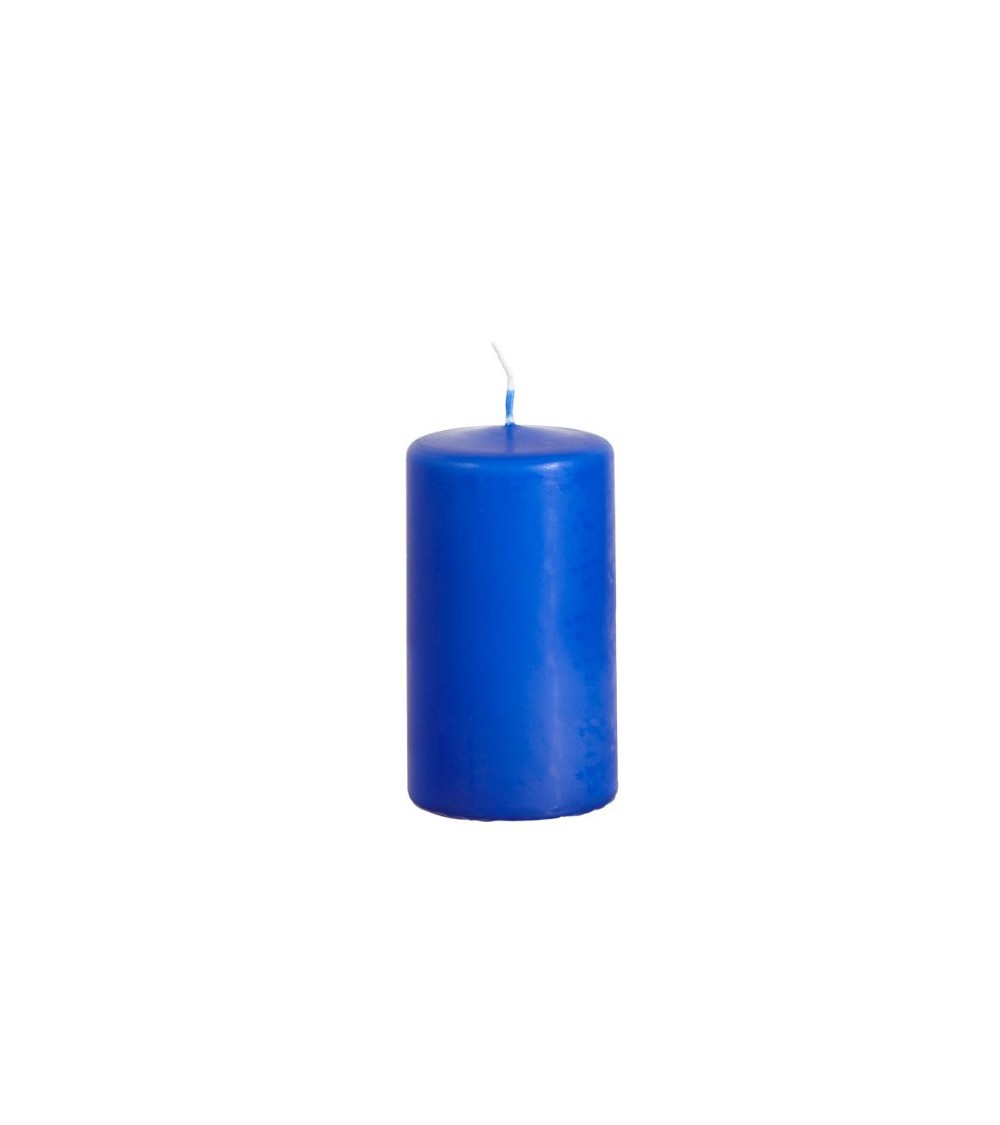 Bougie cylindrique bleu cobalt 58 x 100 mm