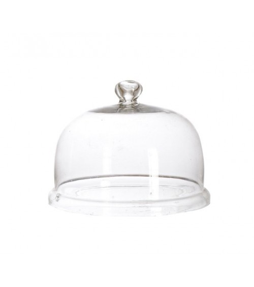 Cloche en verre soufflé percée 22 x 16 cm