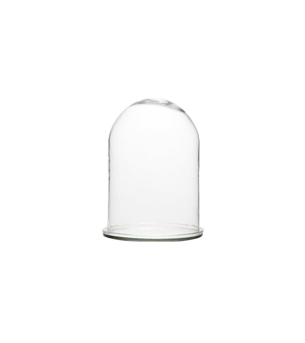 Grande cloche en verre avec socle diamètre 17.5 cm