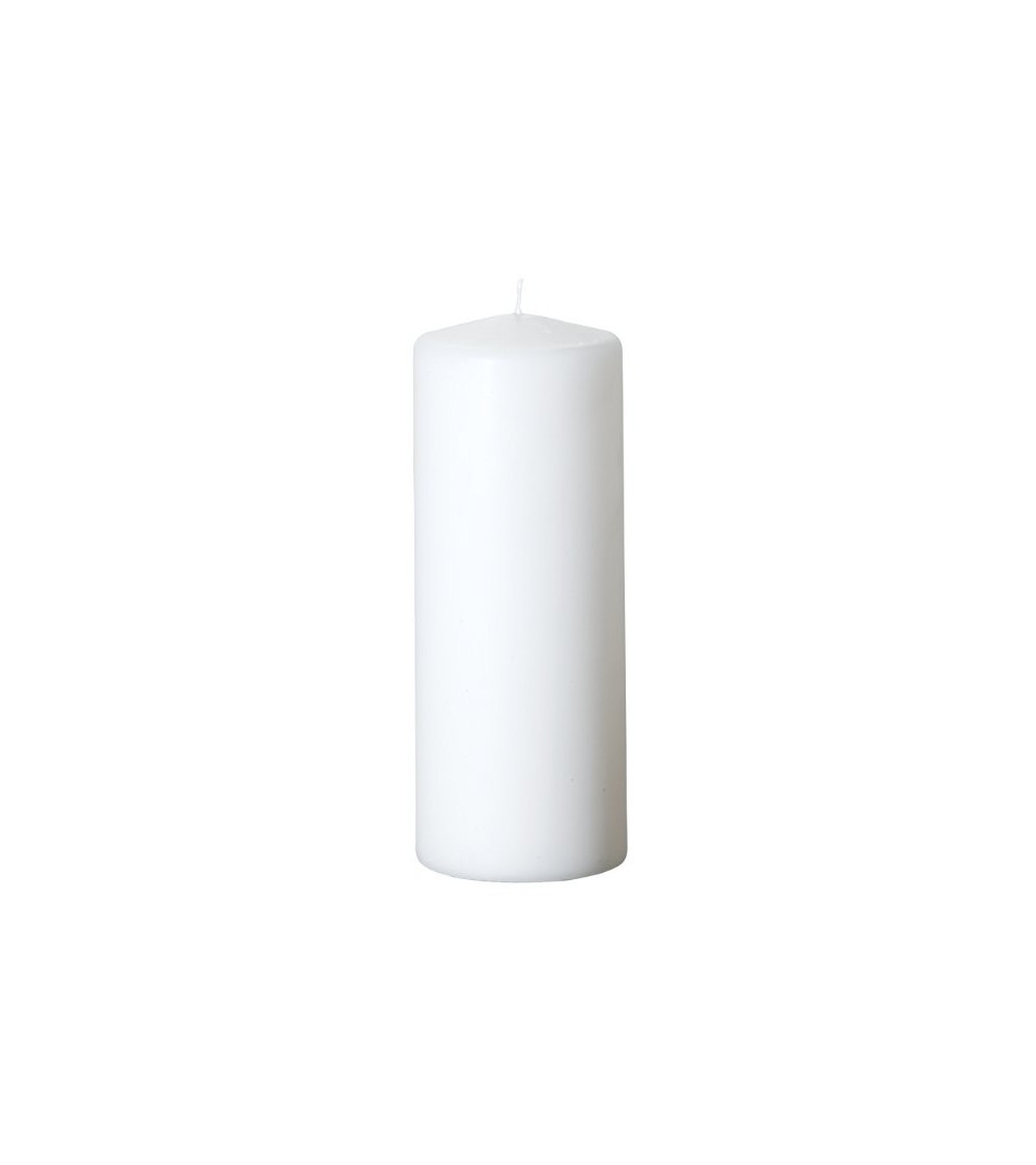 Bougie pilier 9,6 x 25 cm blanche 