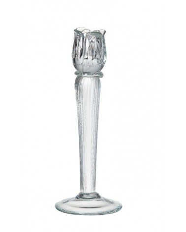 Bougeoir  en verre 29 cm