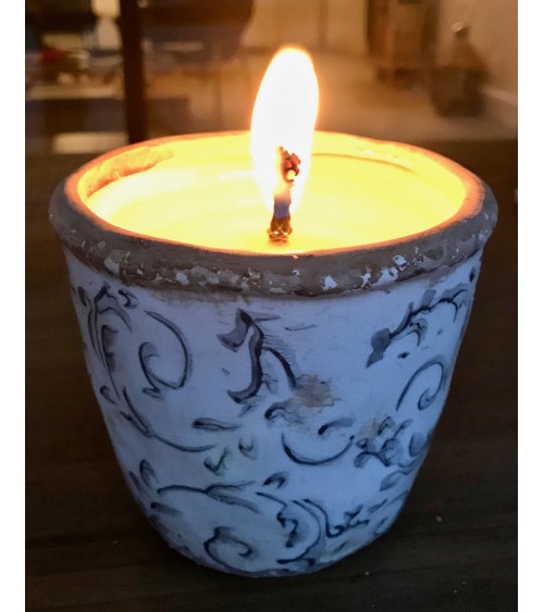 Bougie pour exterieur pot en grès marschalle