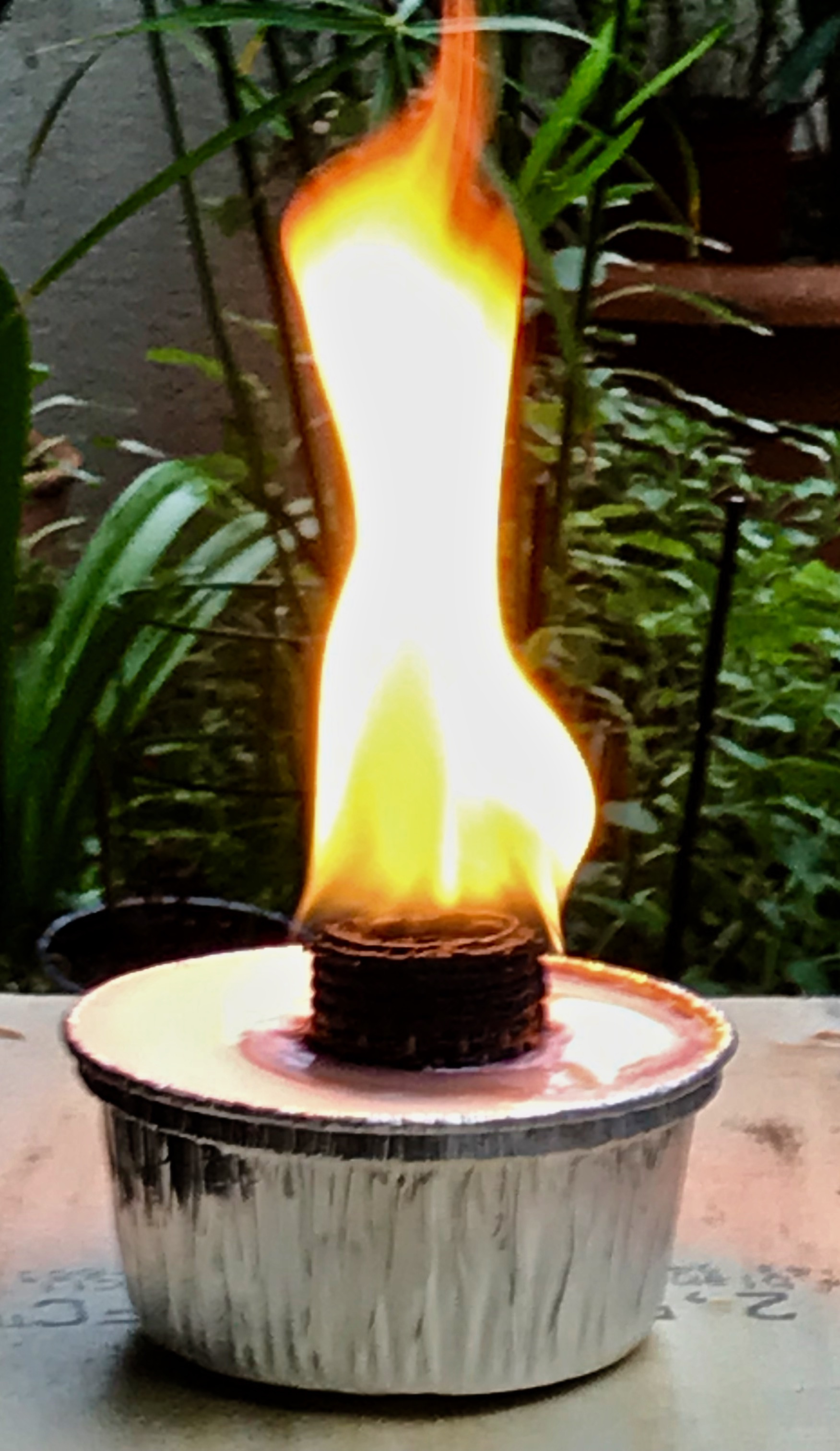 Torche Bougie Fusion Lumière Mèche Outdoor Torche 16 cm jardin adapté pour colonne de feu 