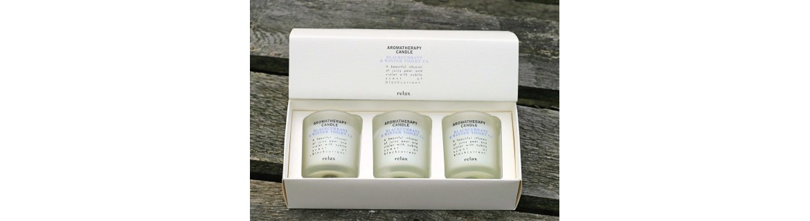 Bougies aromathérapie coffret